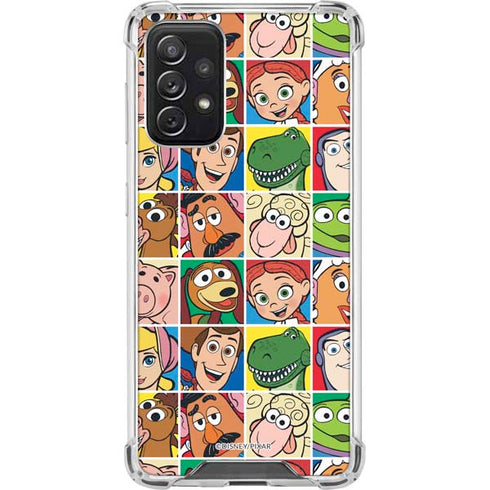 Disney Toy Story Characters Collage faces Galaxy A72 5G Clear Case